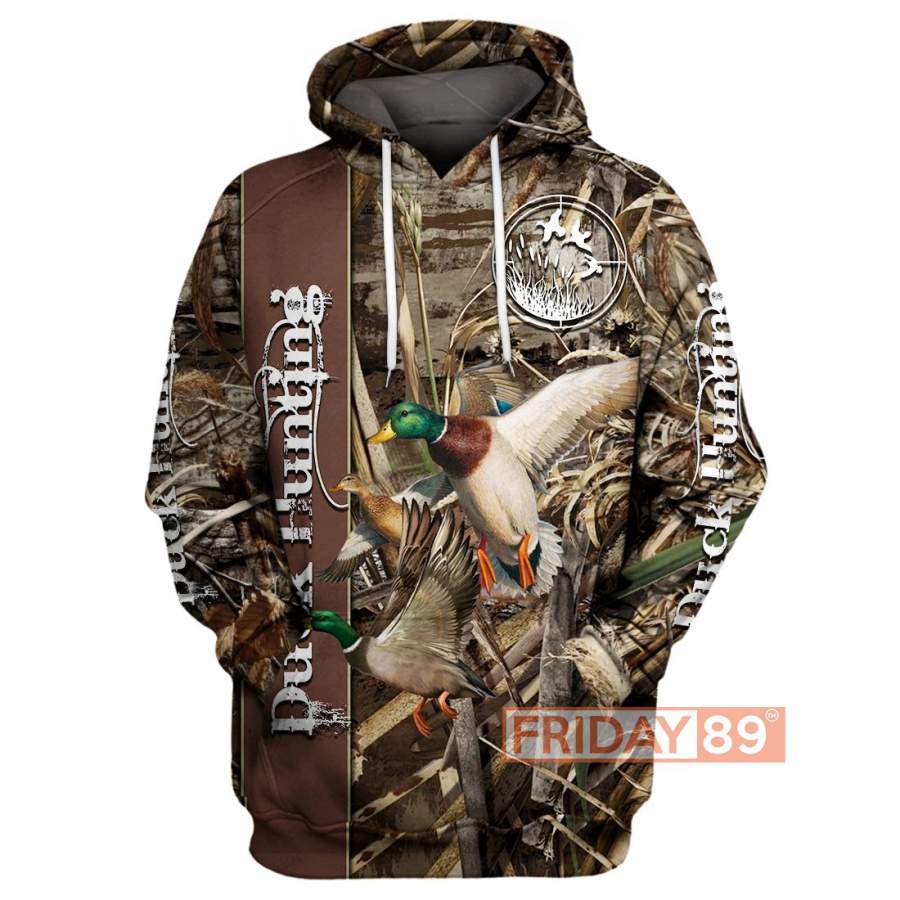 Duck Hunting 3D Print Hoodie T-shirt Tank Sweater