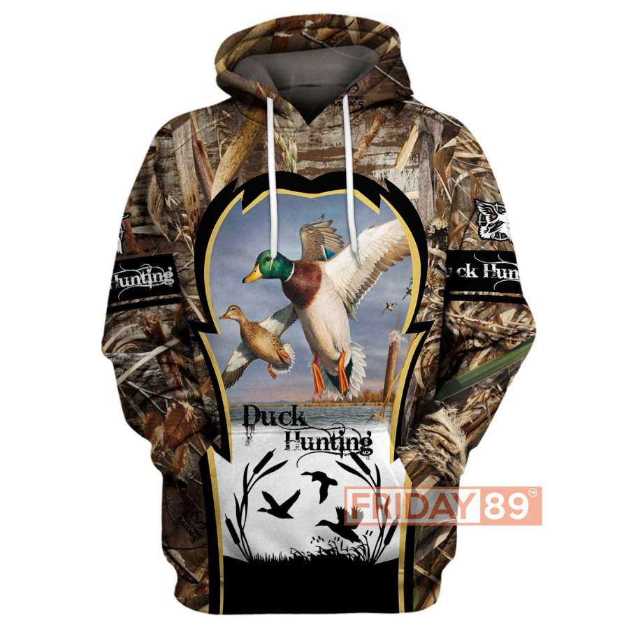 Duck Hunting All Over Print Hoodie For Hunter