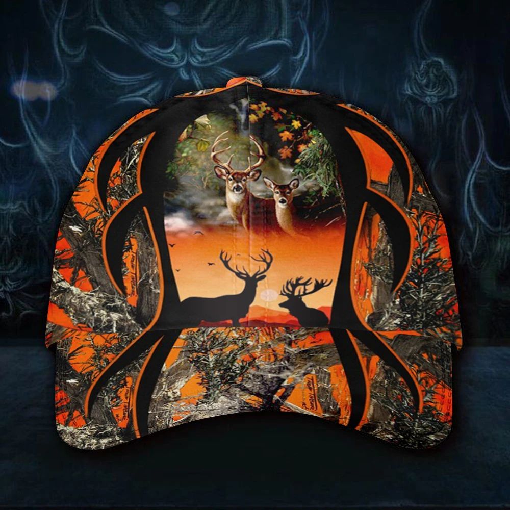 Deer Hunter Hat 3D Print All Over Best Deer Hunting Gift For Dad Father_S Day 2021 Ideas