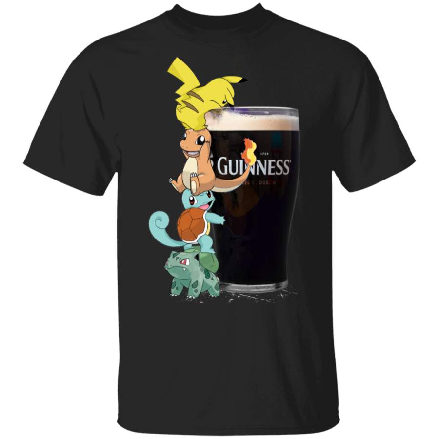 Funny Pokemon T-Shirt Guinness Shirt Gift For Beer Lover