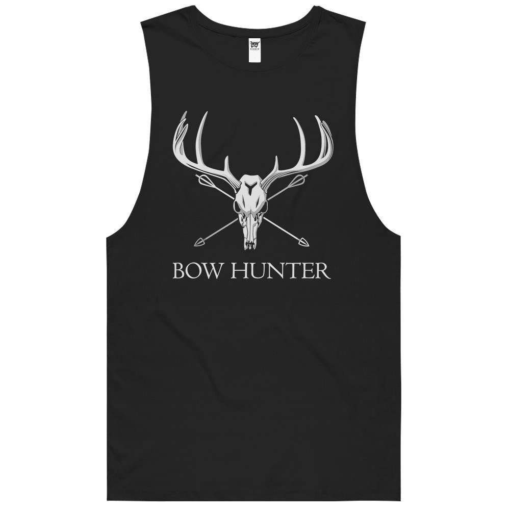 Bowhunter Deer Skull Minimalist Hunting Tank Top