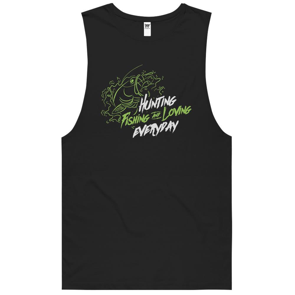 Hunting Fishing And Loving Everyday Large Mouth Bass Tank Top