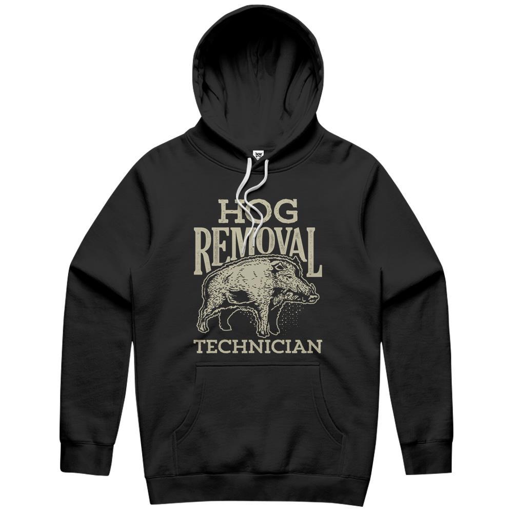 Hog Removal Technician Boar Hunting Vintage Pig Gift Hoodie