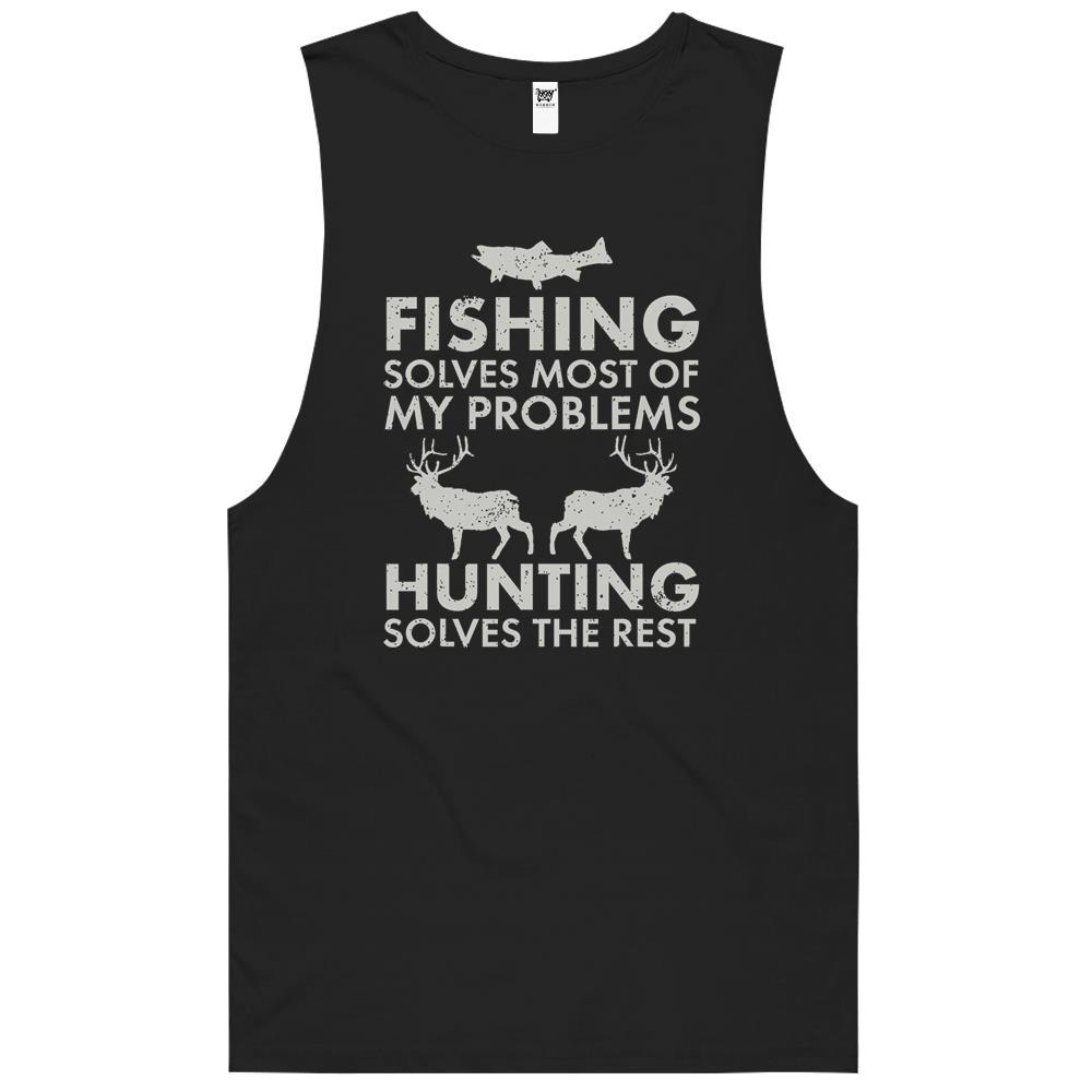 Funny Fishing And Hunting Gift Christmas Humor Hunter Cool Tank Top