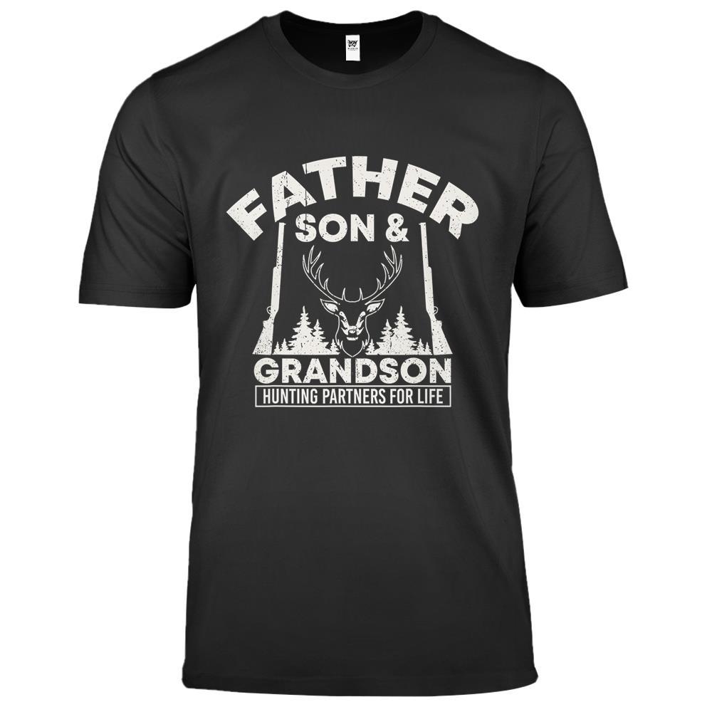 Father, Son & Grandson – Hunting Partners For Life Premium T Shirts