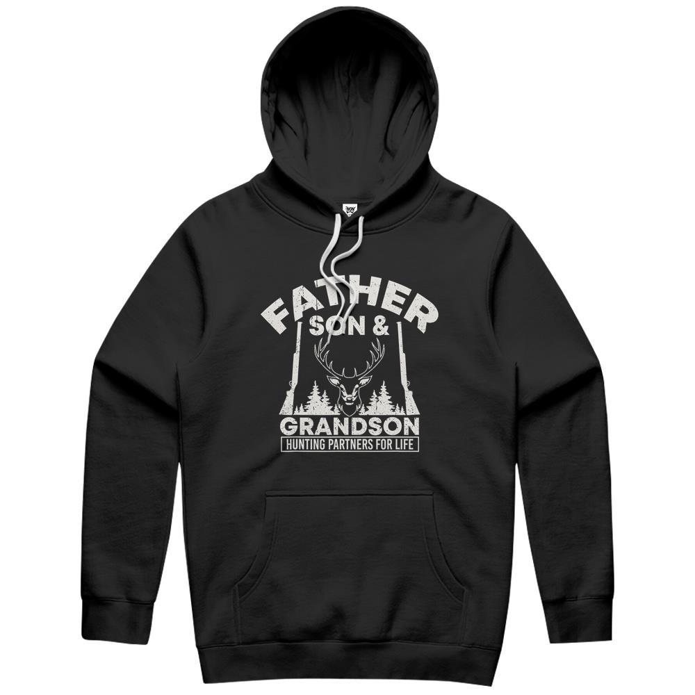 Father, Son & Grandson – Hunting Partners For Life Hoodie