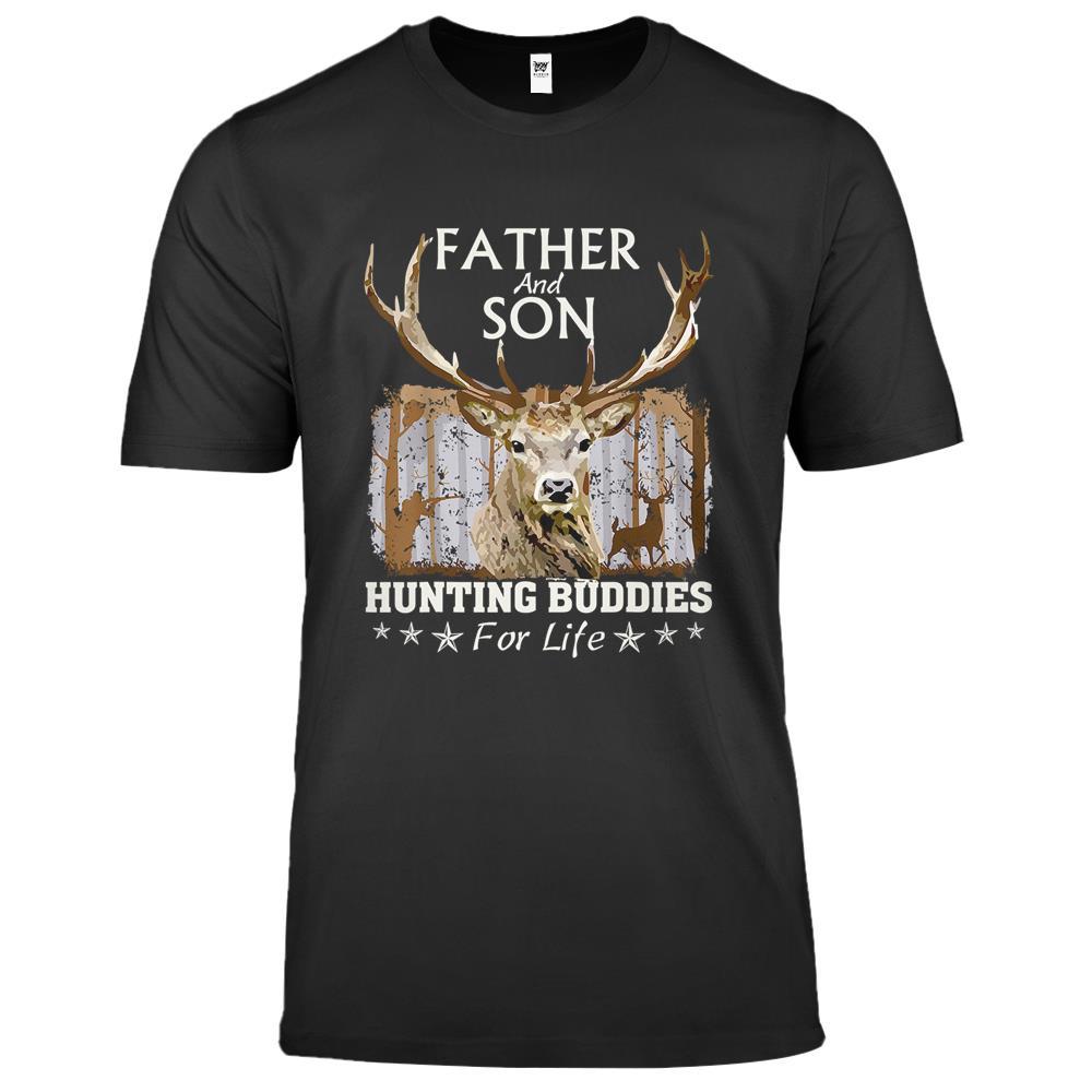 Father And Son Hunting Buddies For Life Gift For Dad Premium T Shirts