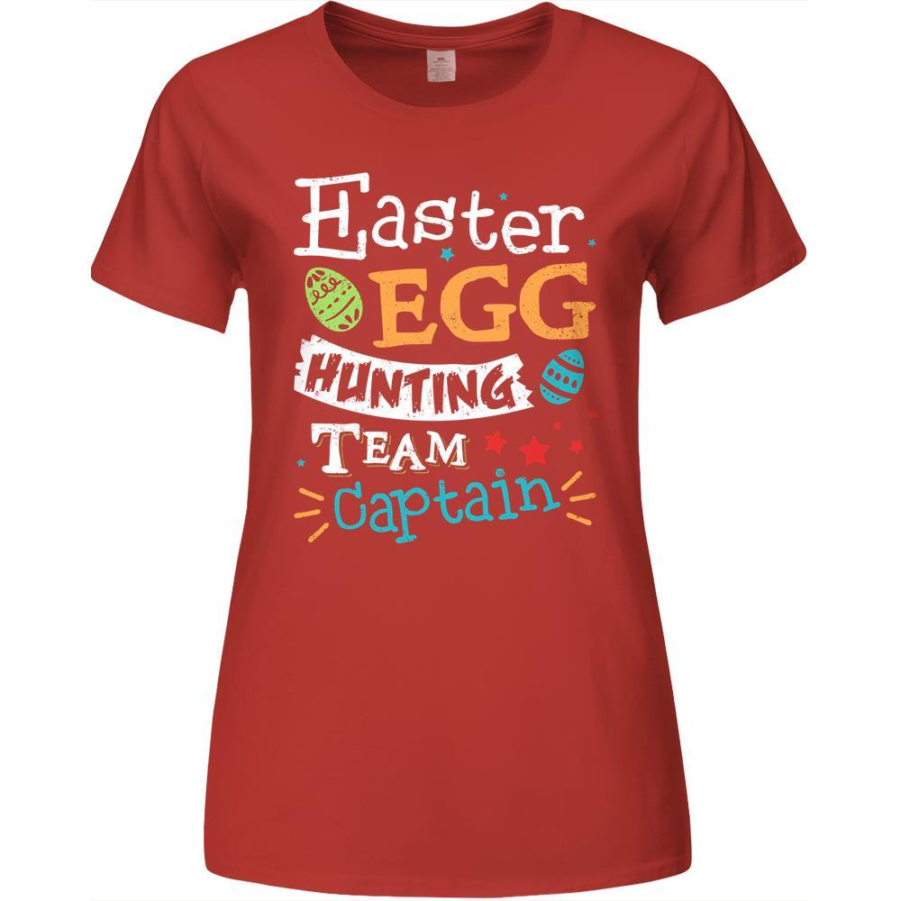 Easter Egg Hunting Team Hunter Captain Premium Womens Tshirts