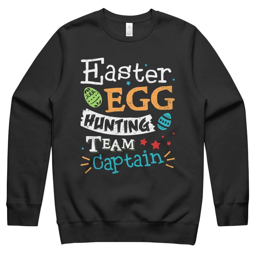 Easter Egg Hunting Team Hunter Captain Crewneck Sweatshirt