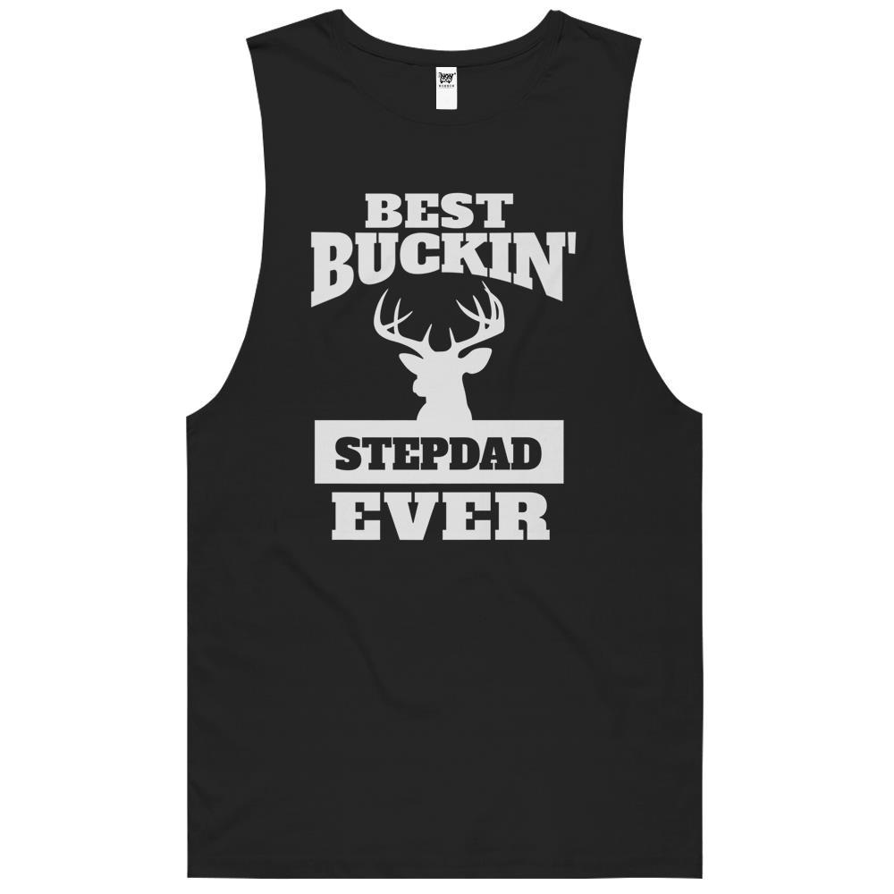 Deer Hunting Step Dad, Best Buckin Step Dad Tank Top