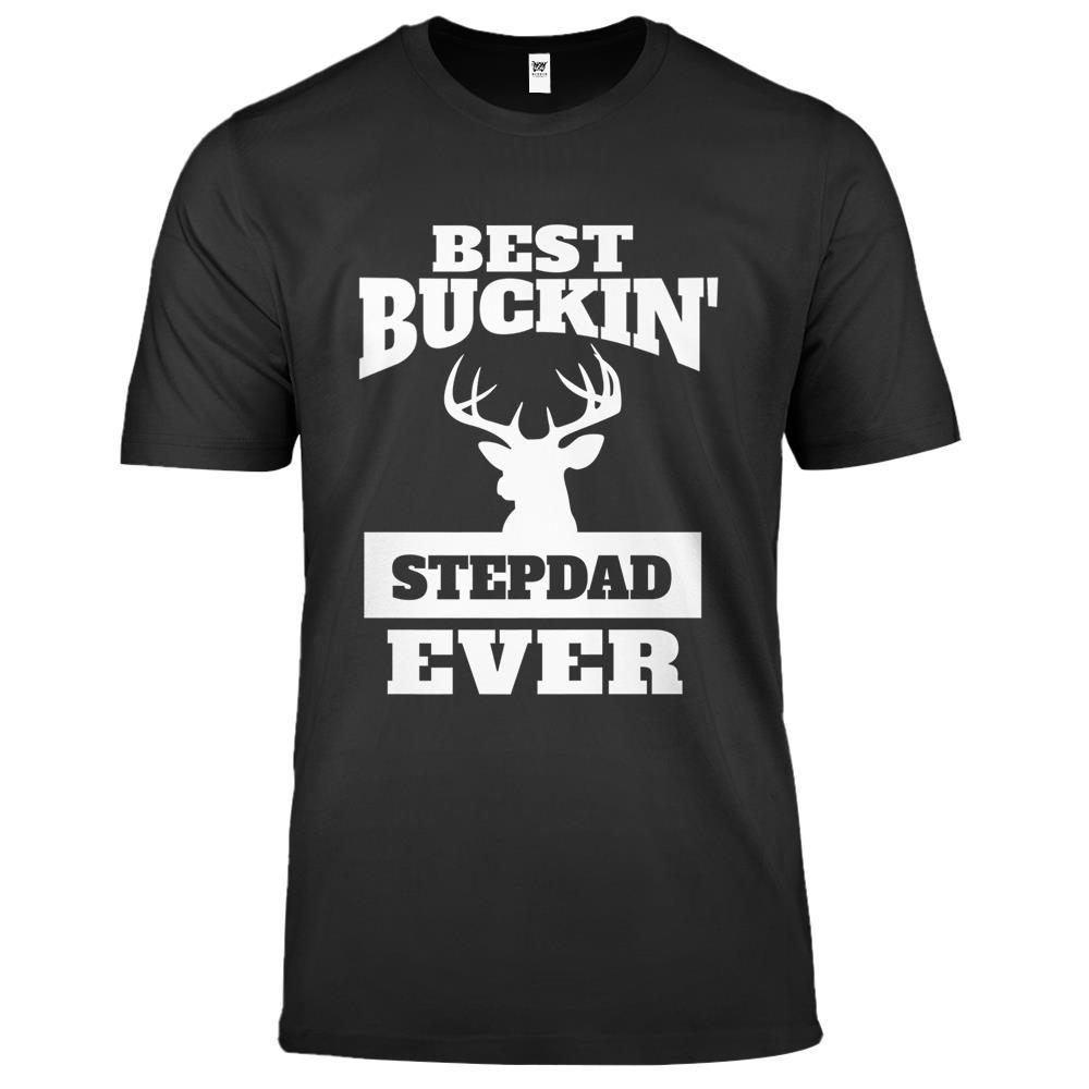 Deer Hunting Step Dad, Best Buckin Step Dad Premium T Shirts