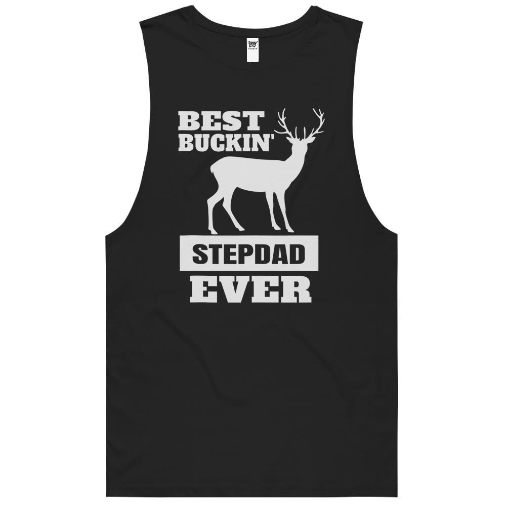 Deer Hunting Step Dad – Best Buckin Step Dad Ever Gift Tank Top