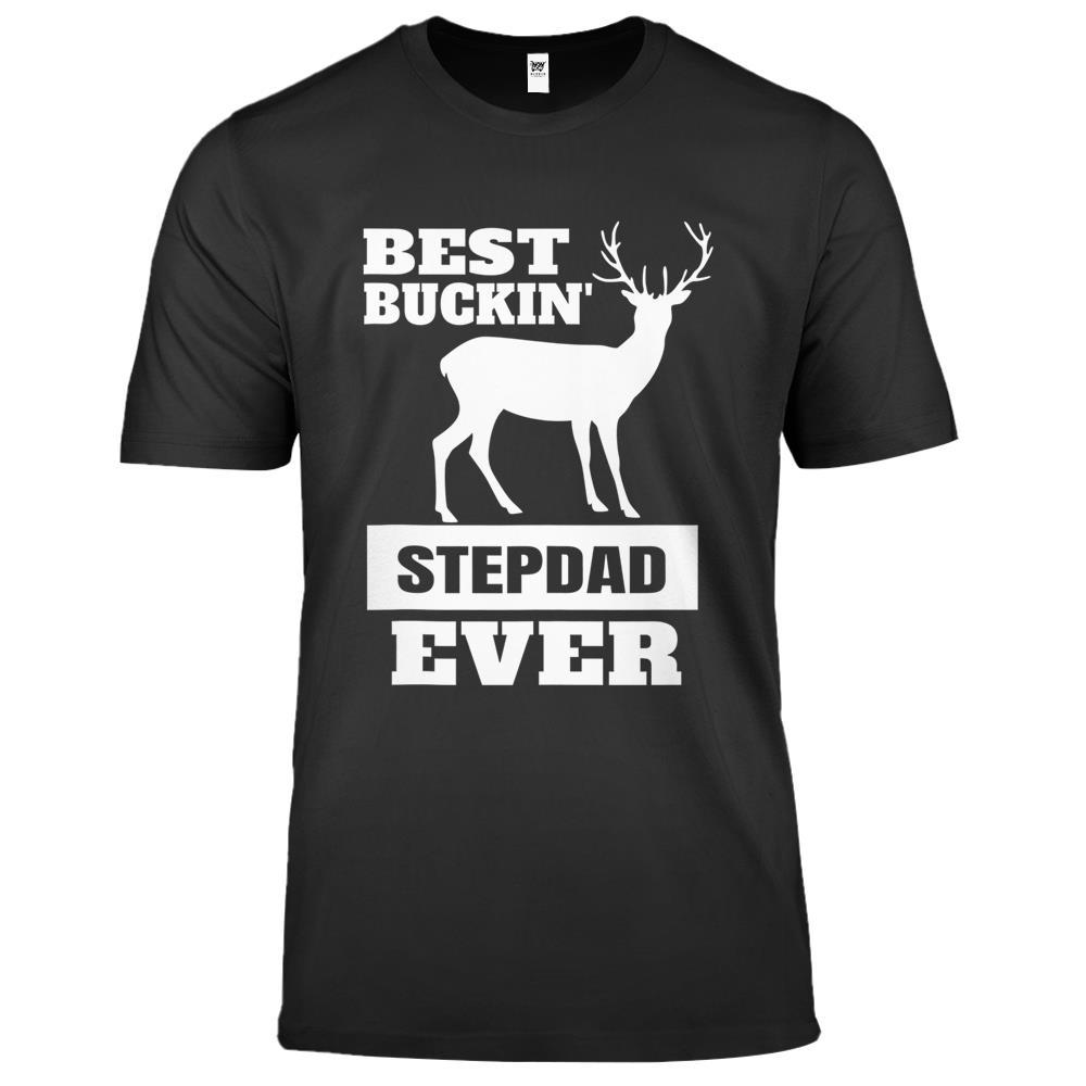 Deer Hunting Step Dad – Best Buckin Step Dad Ever Gift Premium T Shirts