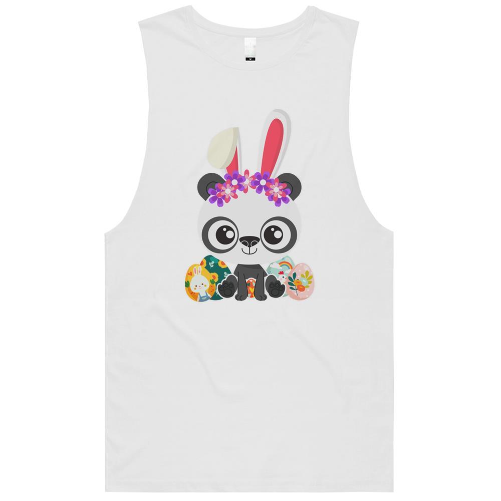 Cute Easter Panda Bunny Eggs Hunting Tank Top