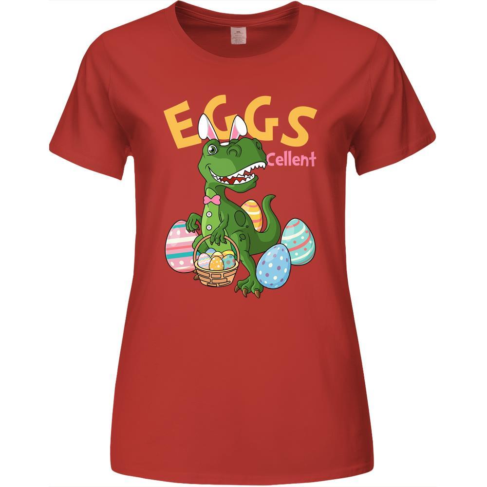 Bunny T Rex Dinosaur Eggcellent Egg Hunting Happy Easter 2021 Premium Womens Tshirts