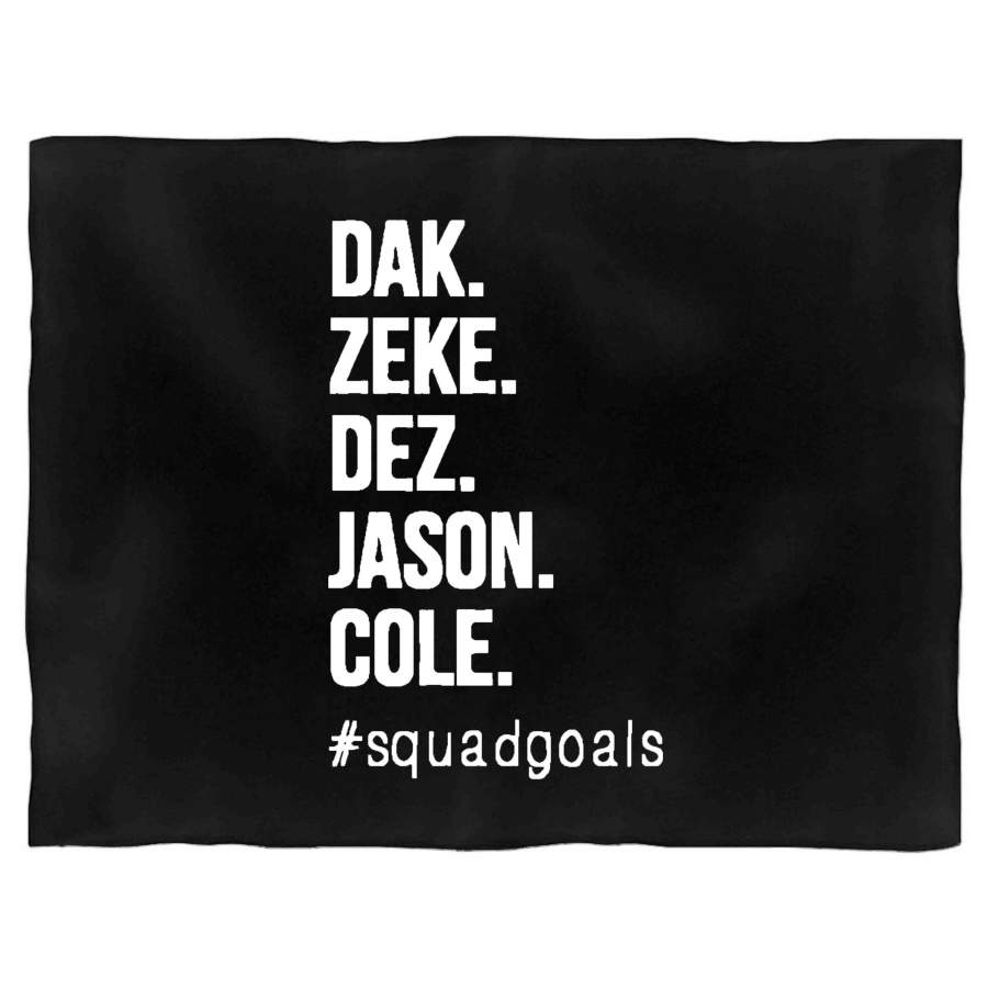 Dak Attack Zeke Jason Witten Dez Byrant Football We Dem Boyz Sunday Dallas Blanket