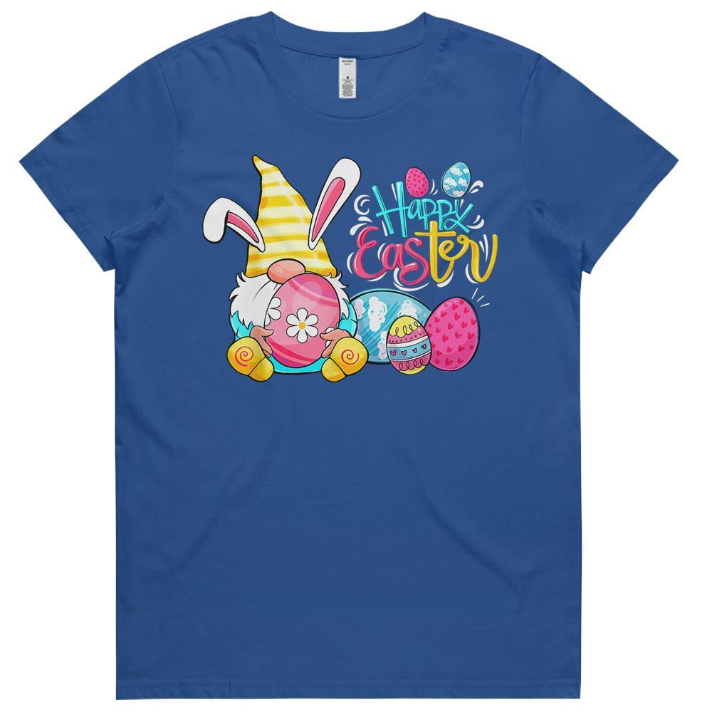 Bunny Gnome Rabbit Eggs Hunting Happy Easter Day Funny Gifts Womens Tshirts