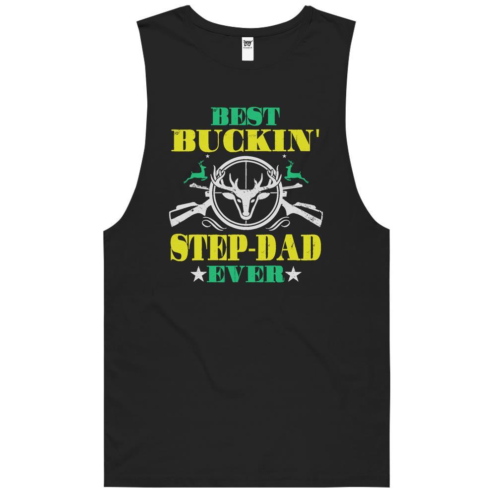 Best Buckin’ Step Dad Ever Deer Hunting Lover Father’s Day Tank Top