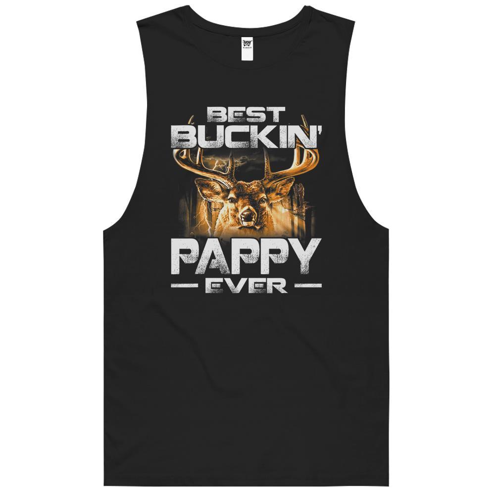 Best Buckin’ Pappy Ever Shirt Deer Hunting Bucking Father Tank Top