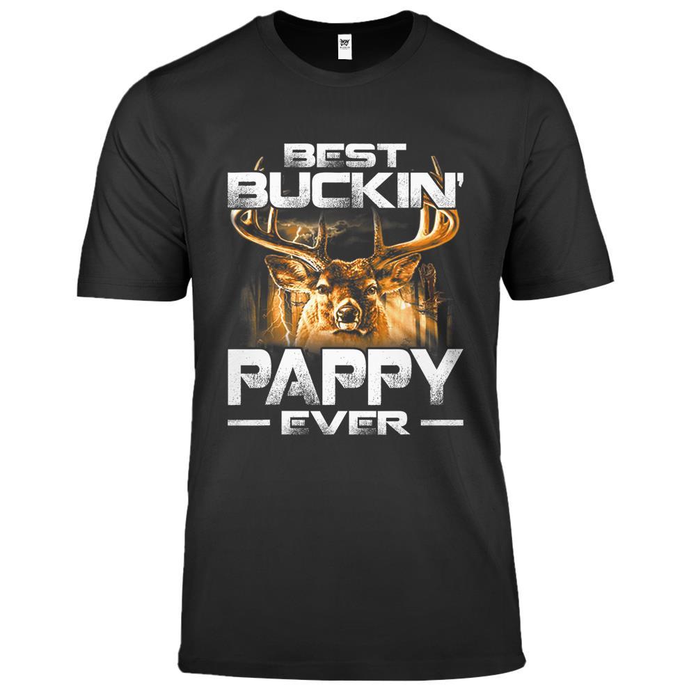 Best Buckin’ Pappy Ever Shirt Deer Hunting Bucking Father Premium T Shirts