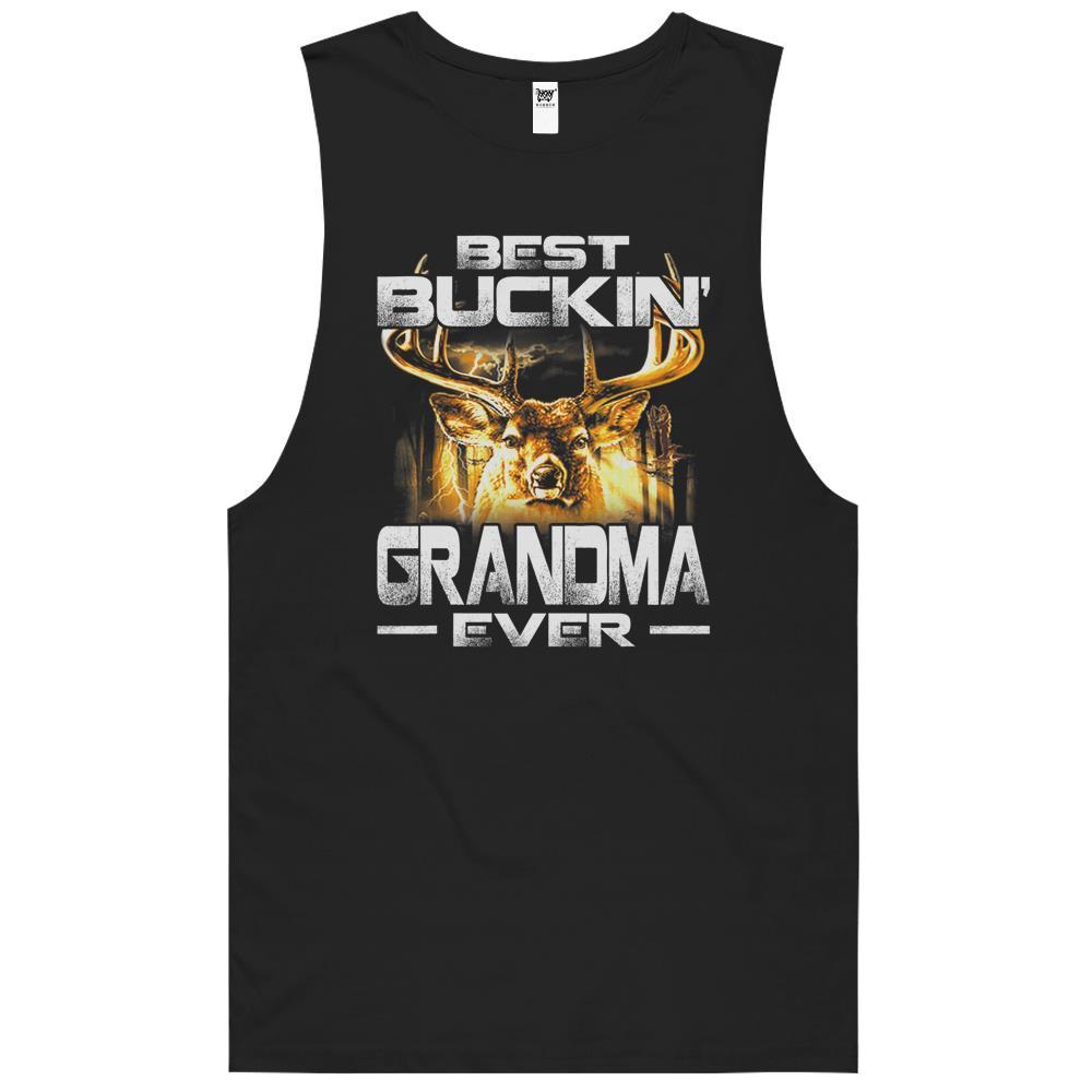 Best Buckin’ Grandma Ever Deer Hunting Bucking Father Tank Top