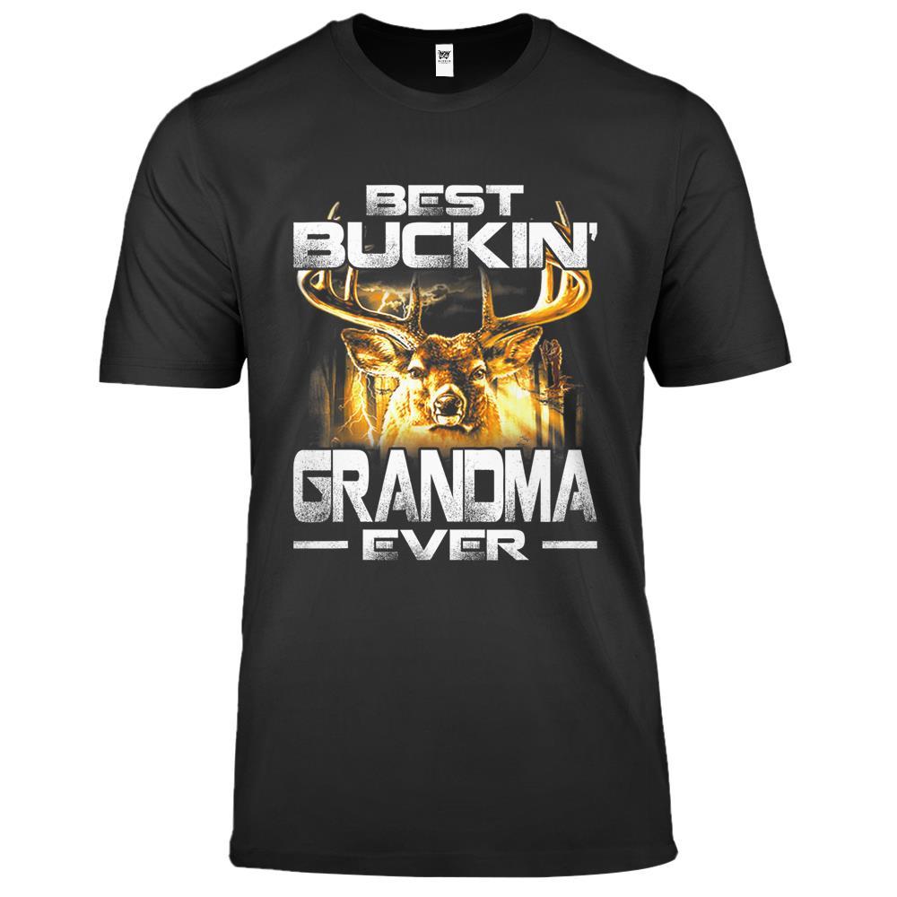 Best Buckin’ Grandma Ever Deer Hunting Bucking Father Premium T Shirts