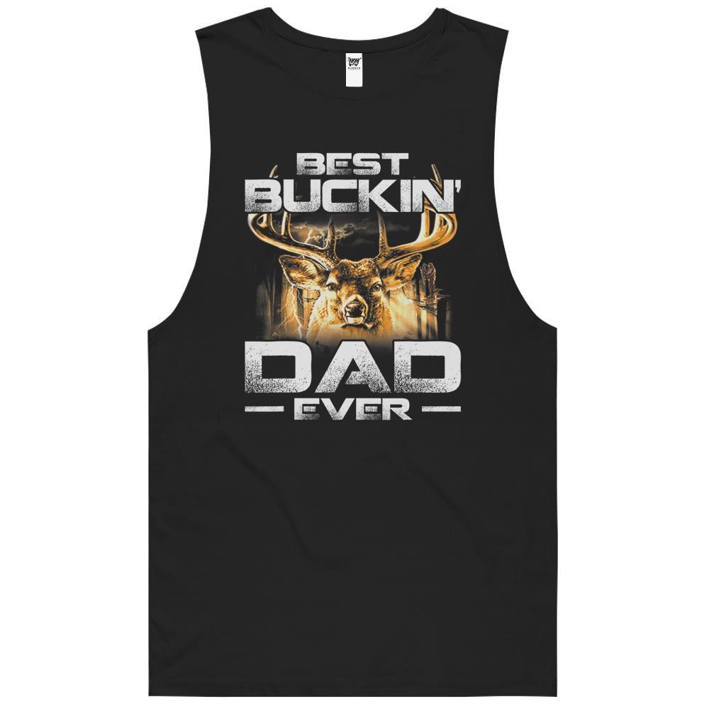 Best Buckin’ Dad Ever Deer Hunting Bucking Fathers Day Tank Top