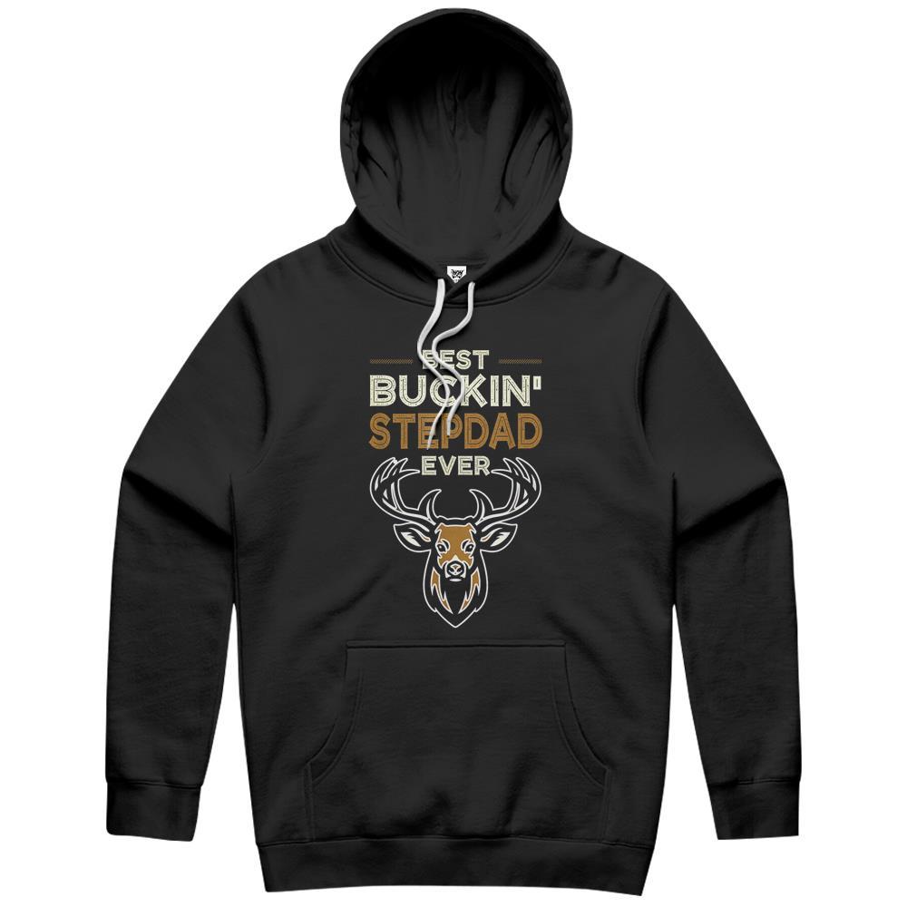 Best Buckin Step Dad Ever Deer Hunting Father Day Gift Shirt Hoodie