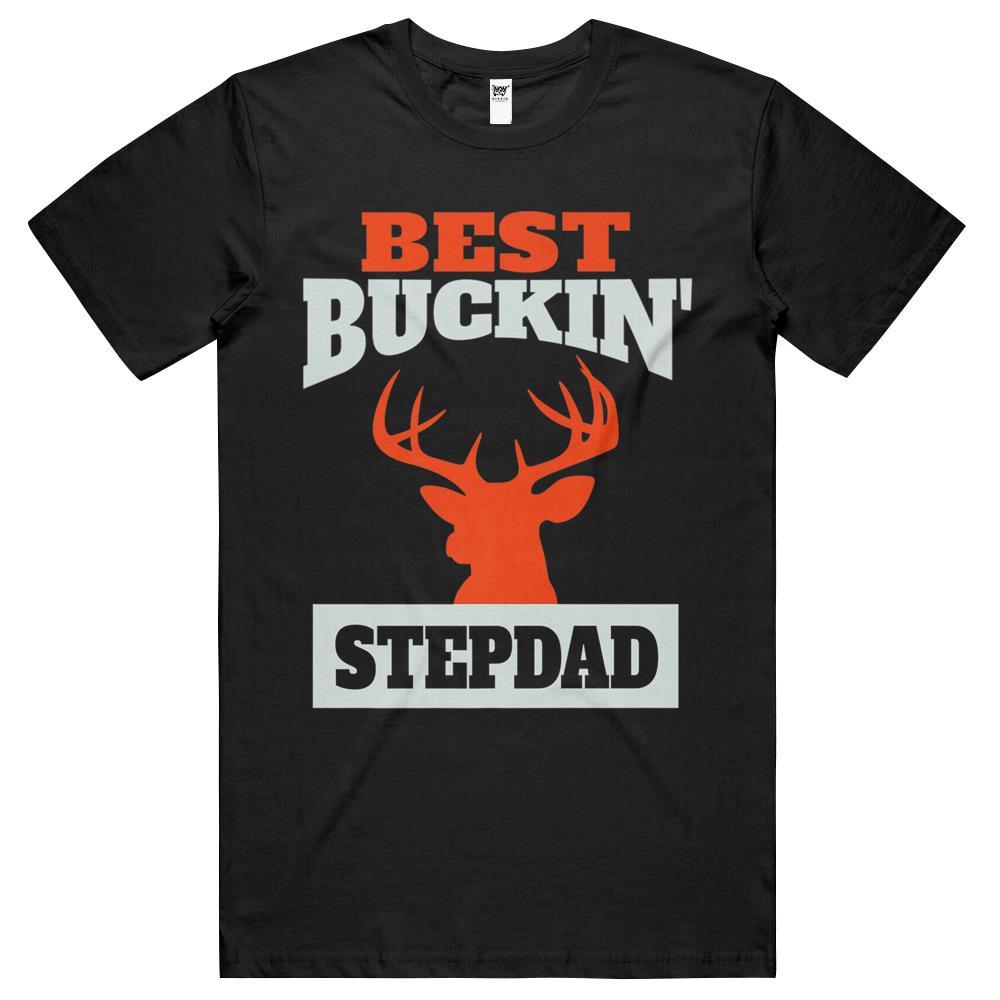 Best Buckin Step Dad Deer Hunting Step Dad T Shirts