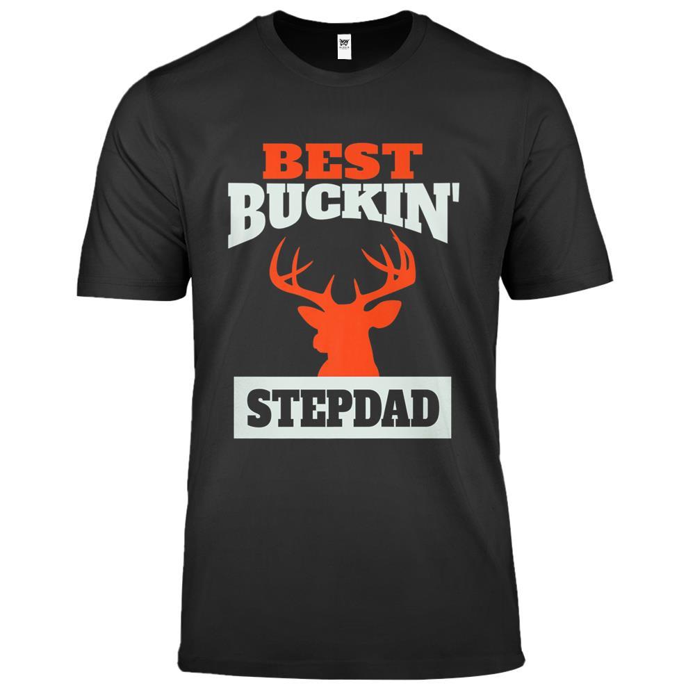 Best Buckin Step Dad Deer Hunting Step Dad Premium T Shirts