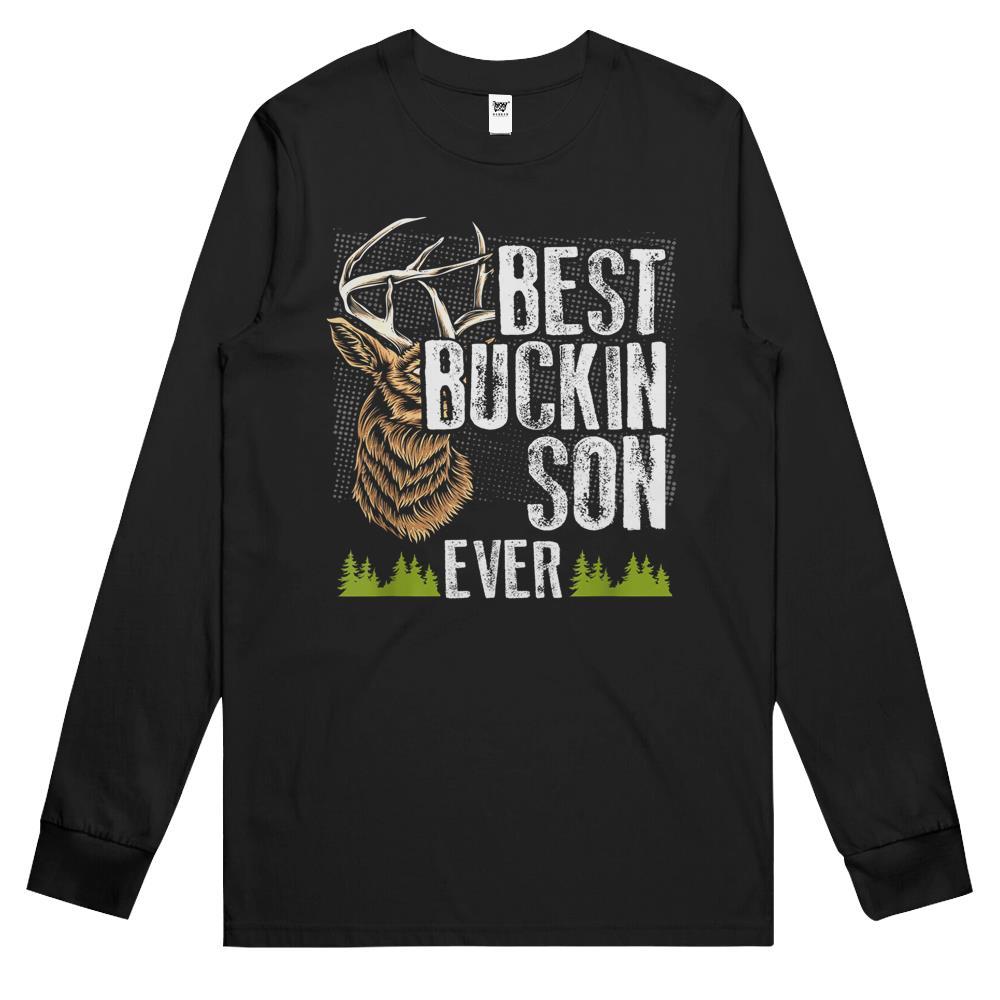 Best Buckin Son Ever Deer Hunting Bucking Father Son Long Sleeve T Shirts