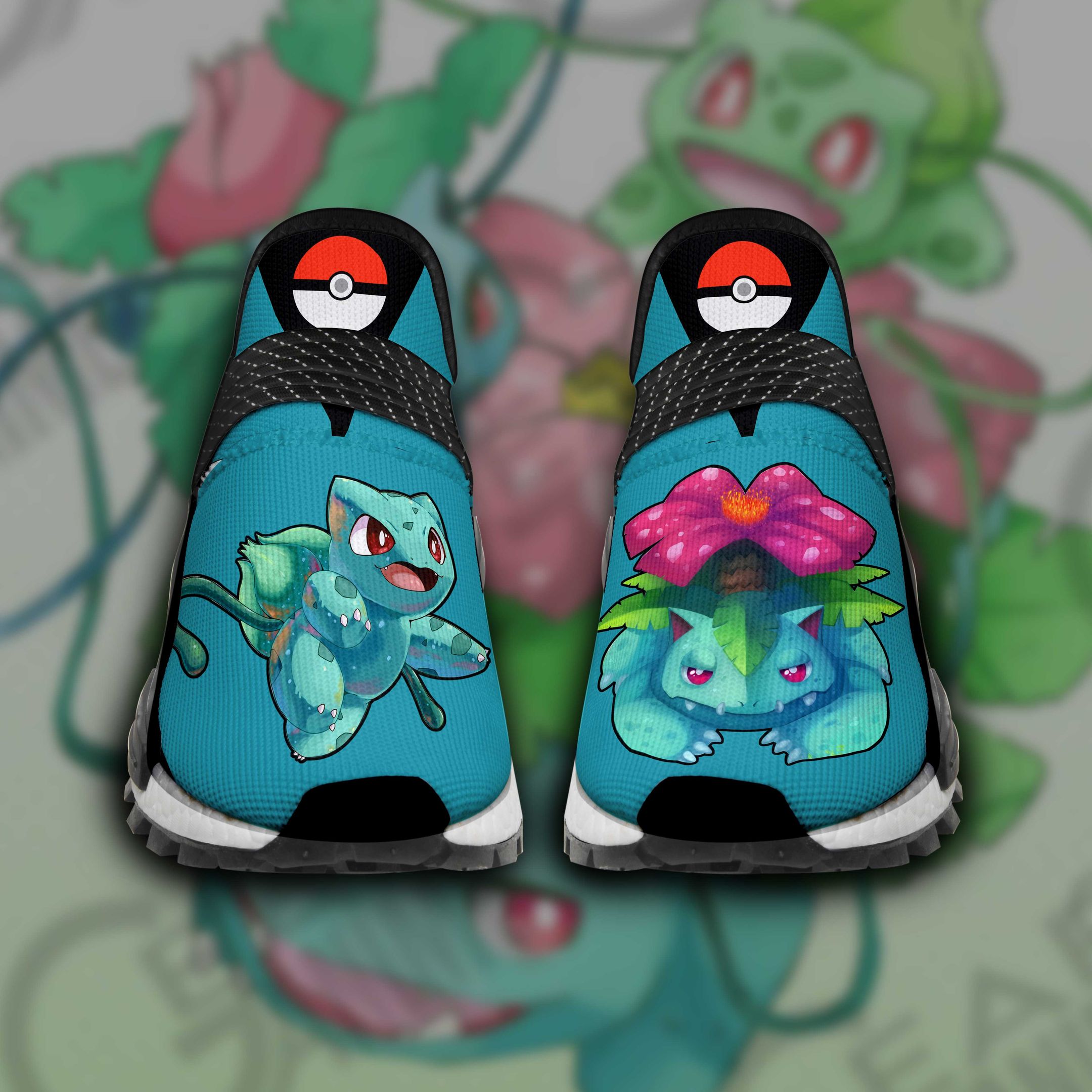 Bulbasaur Pokemon V11 NMD Human Race Custom Anime Shoes Sneakers