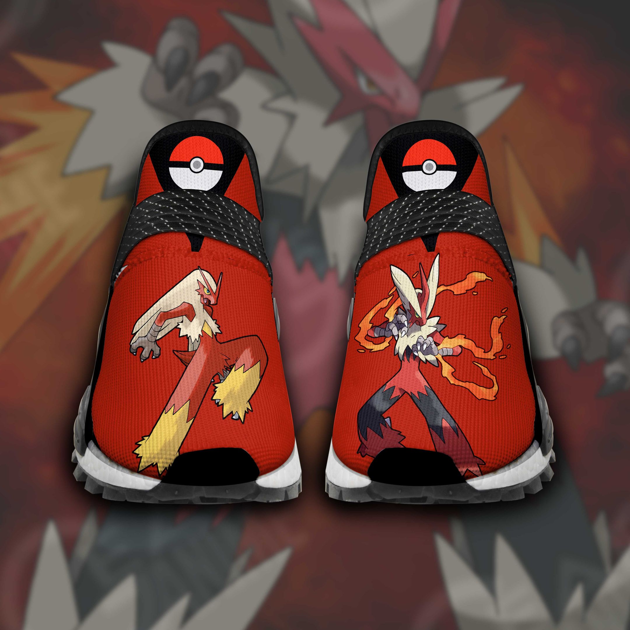 Blaziken Pokemon V11 NMD Human Race Custom Anime Shoes Sneakers