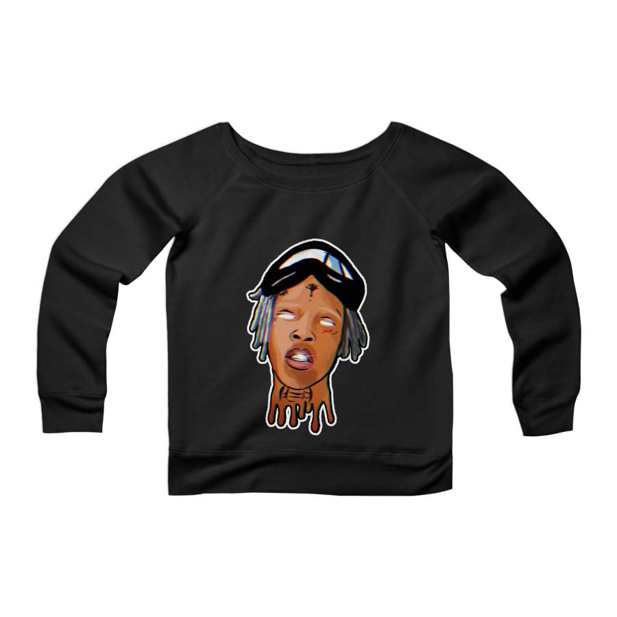 Xxxtentacion Art Hip Hop Rap Womans Wide Neck Sweatshirt Sweater