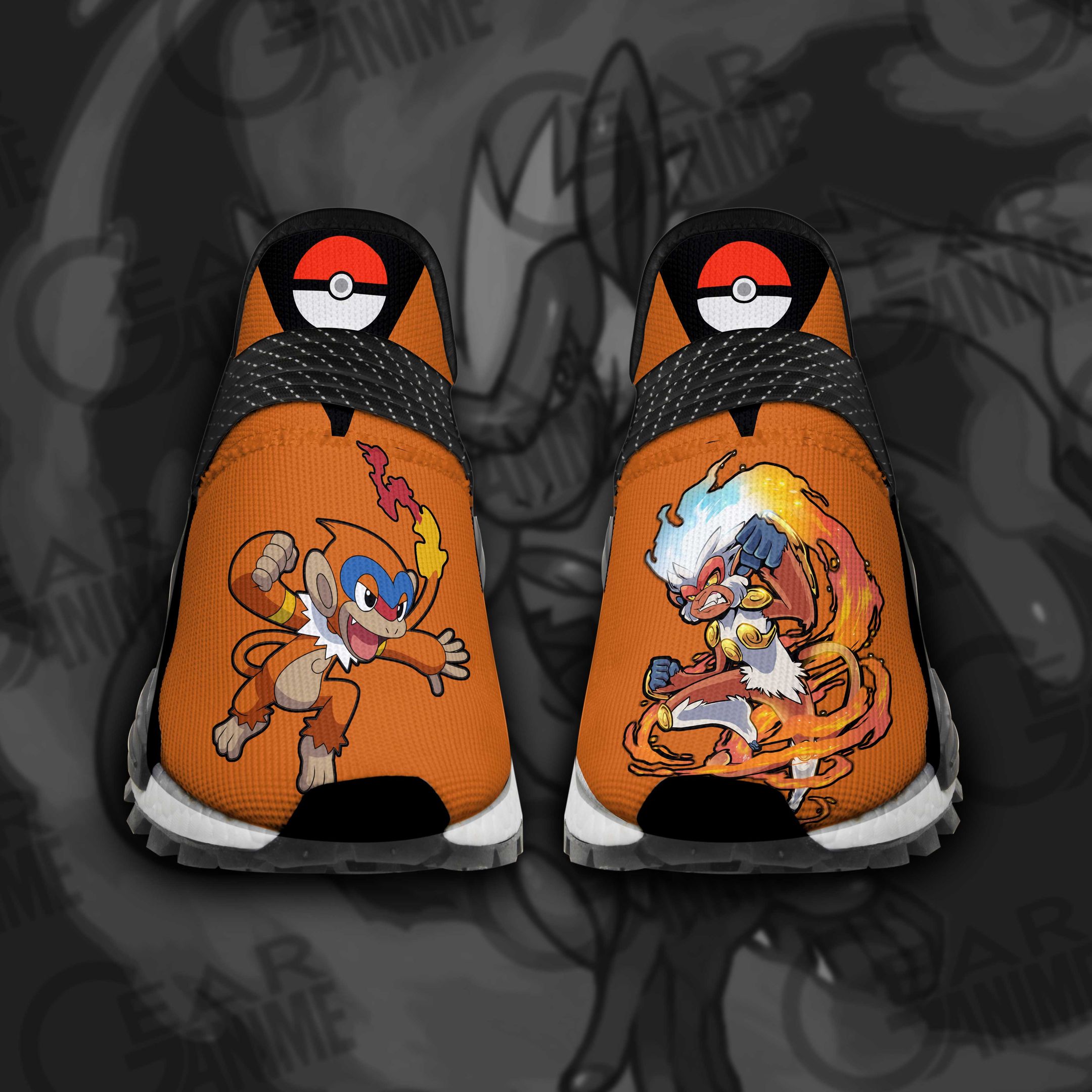 Infernape Pokemon V11 NMD Human Race Custom Anime Shoes Sneakers