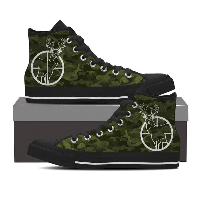 Deer Hunting High Top Shoes Sneakers