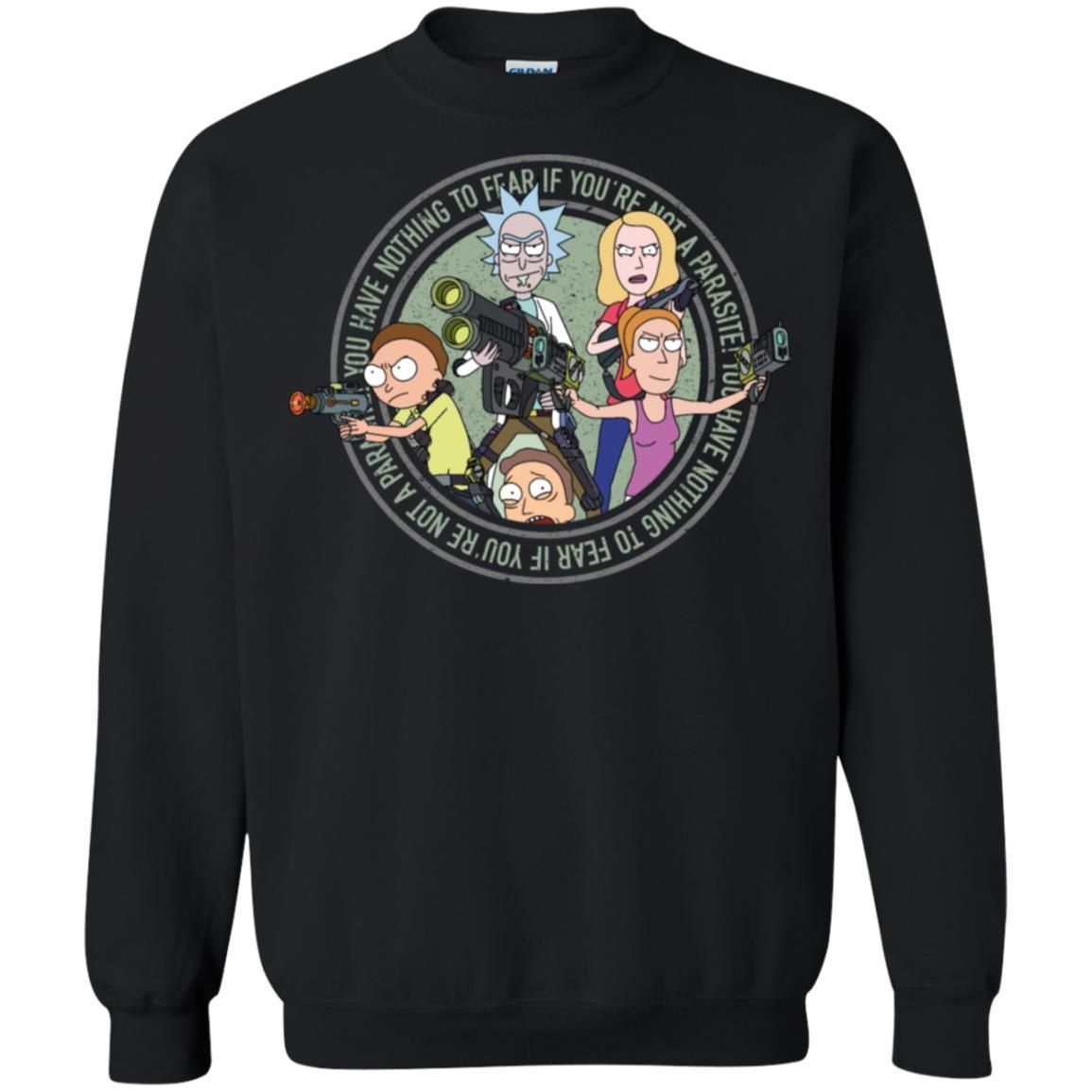 Rick And Morty And The Smith Family Unisex Crewneck Pullover Sweatshirt