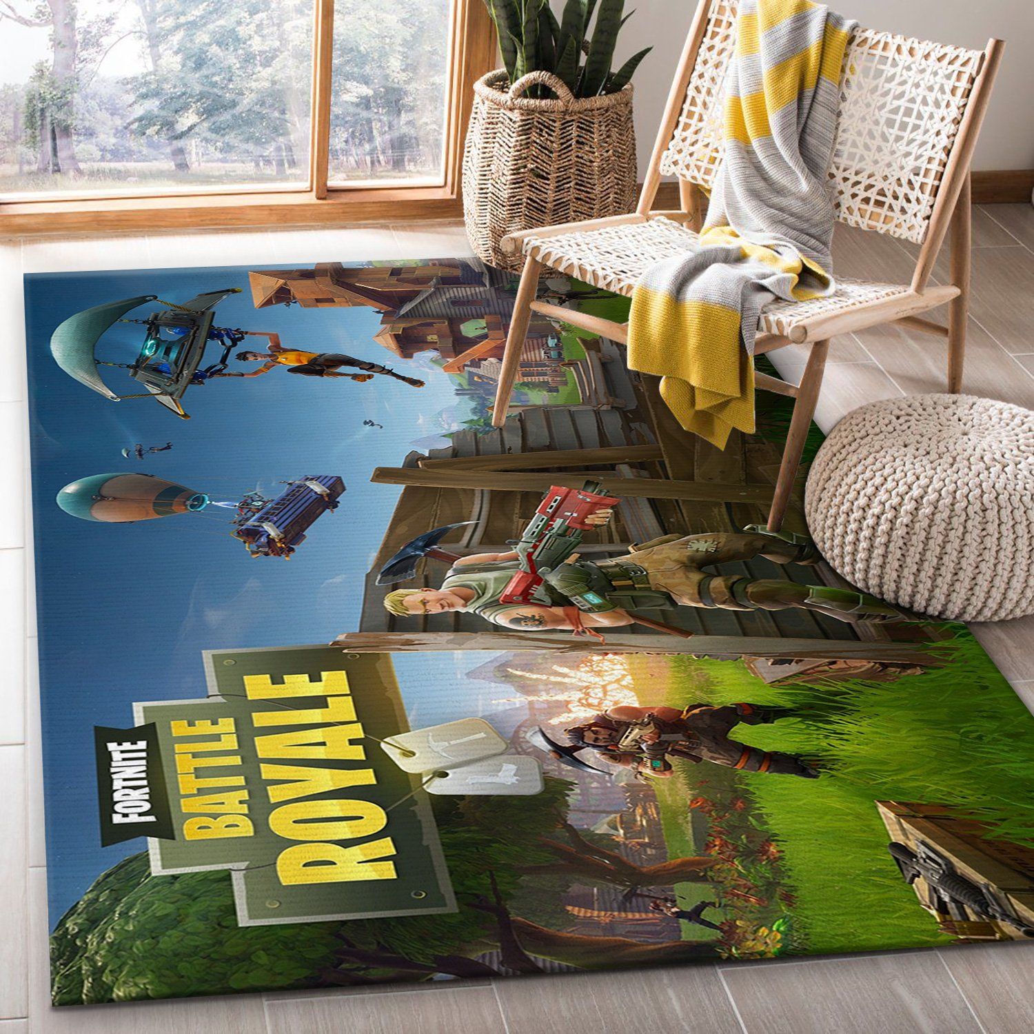 Fortnite Loading Screen Gaming Area Rug For Christmas Bathroom Home Decor Floor Decor