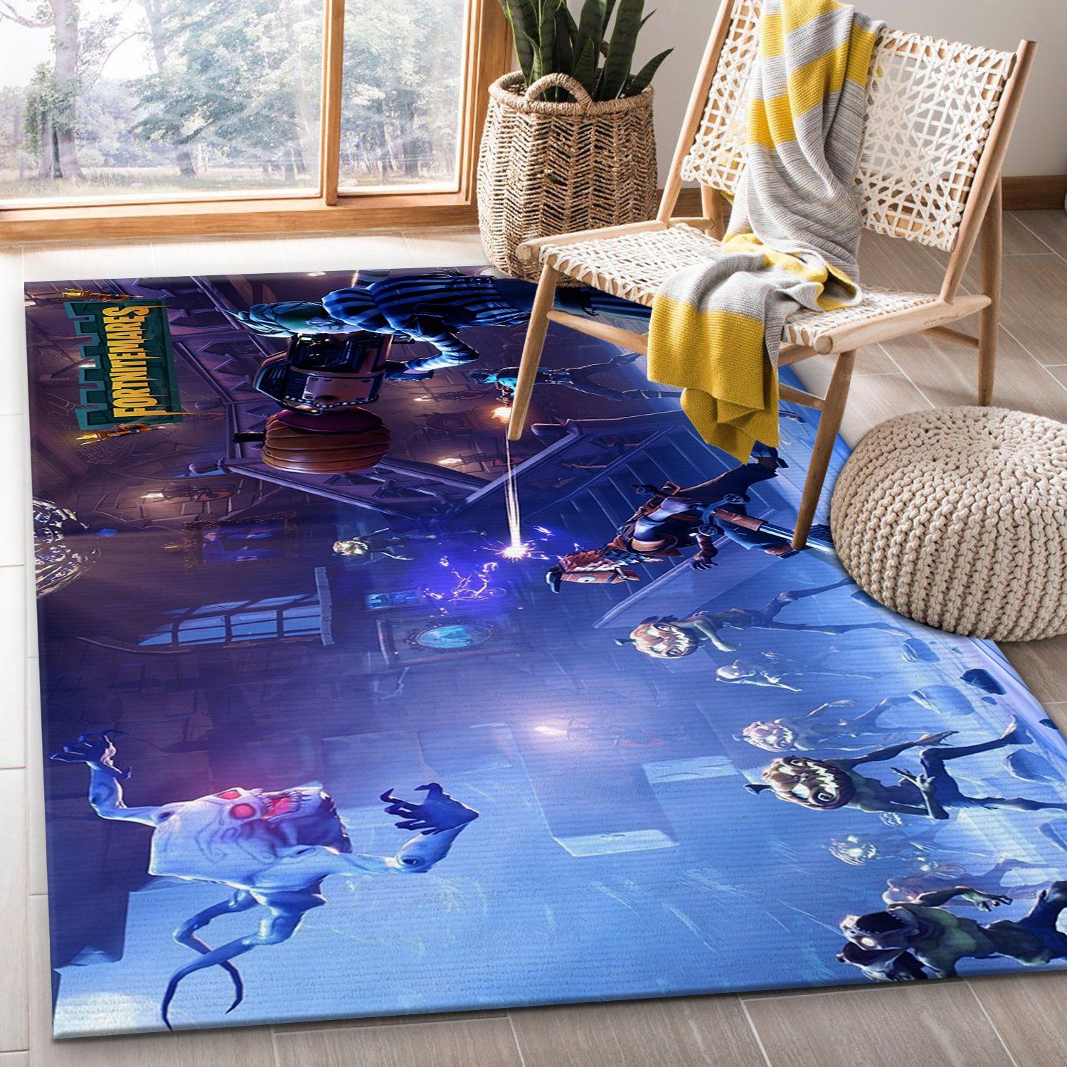 Fortnite Gaming Area Rug For Christmas Bathroom Family Gift US Decor