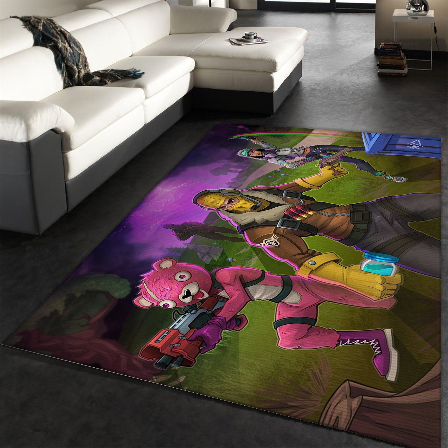 Fortnite Gaming Area Rug Bathroom Home Decor Floor Decor