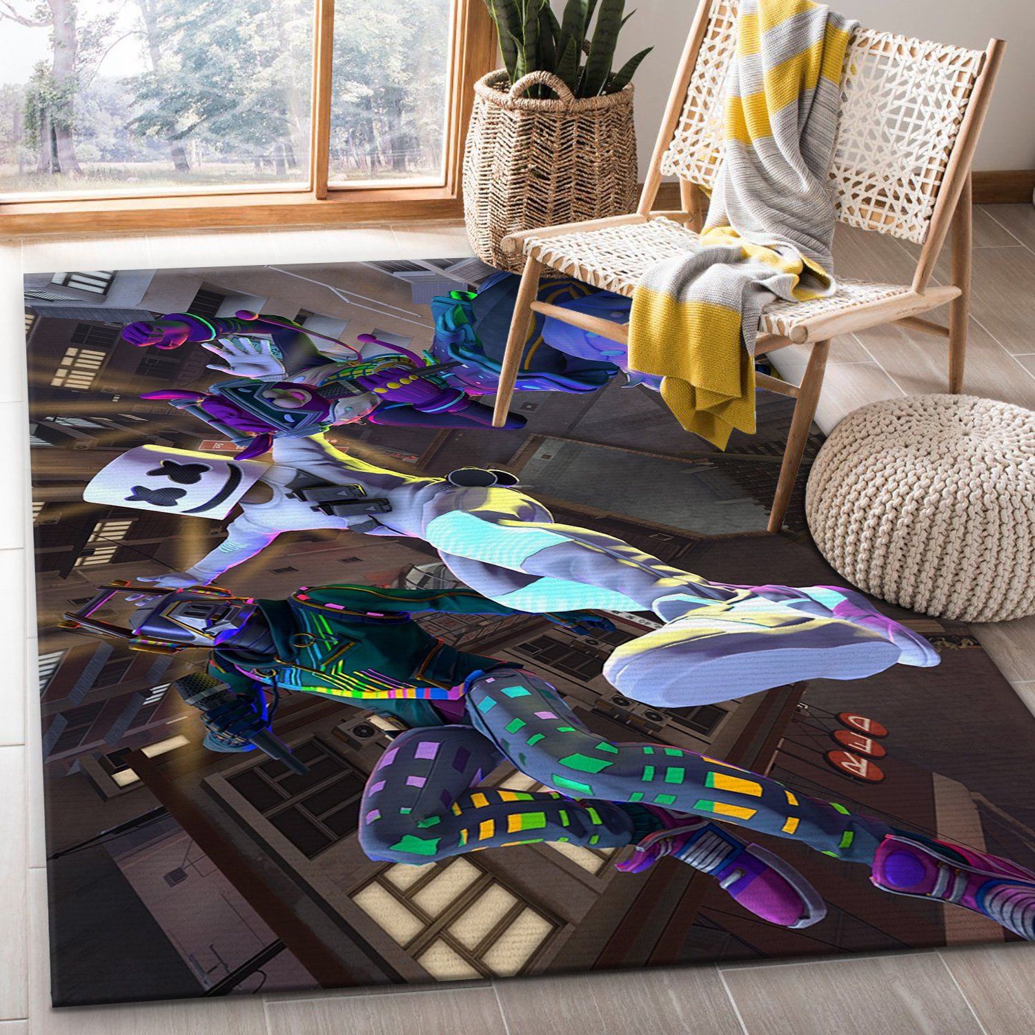 Fortnite Gaming Area Rug Carpet Bathroom Home Decor Floor Decor