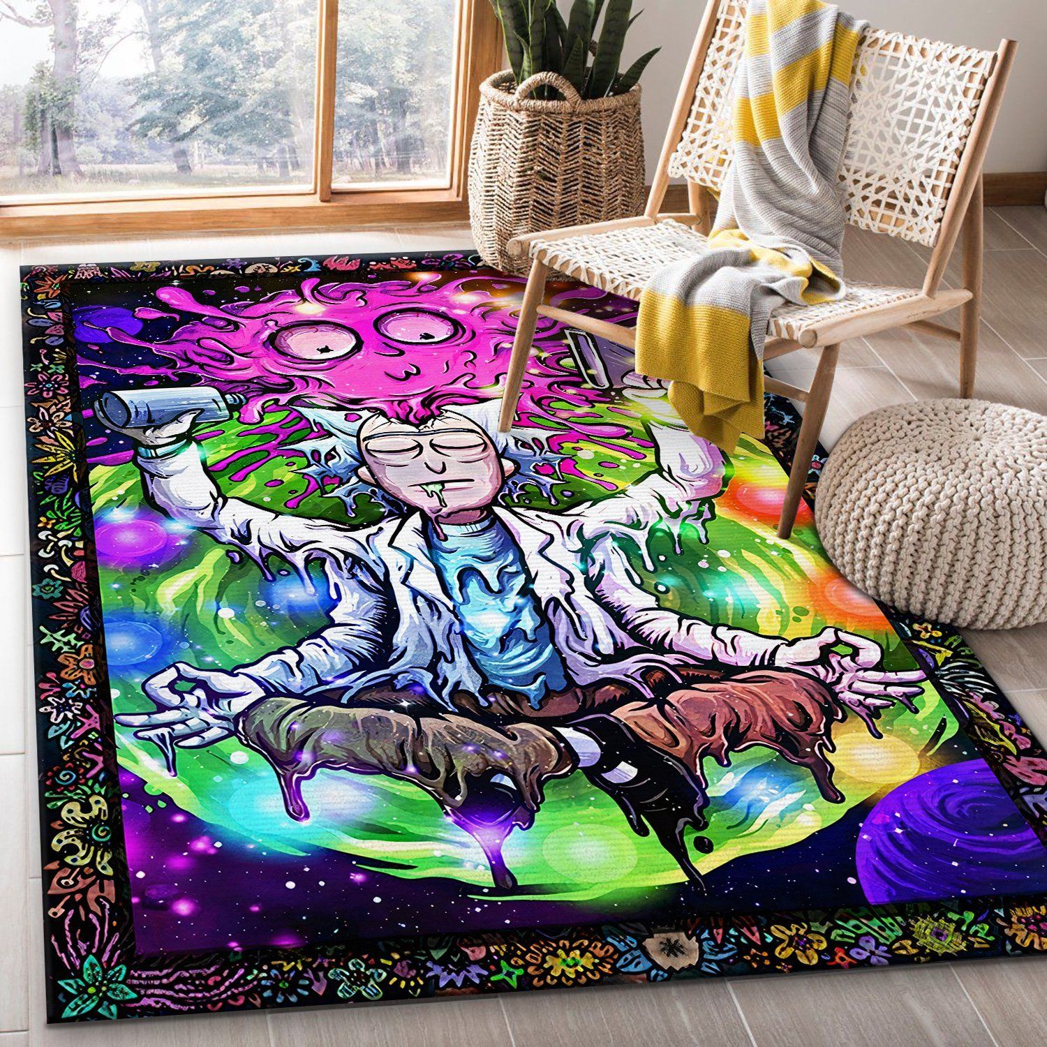 Rick and Morty 003 Christmas Gift Area Rug Floor Decor The US Decor