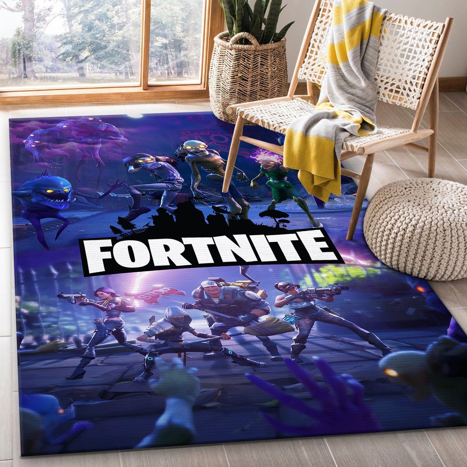 Fortnite Area Rug Living Room Carpet Gaming Rug Christmas Gift Rug The US Decor