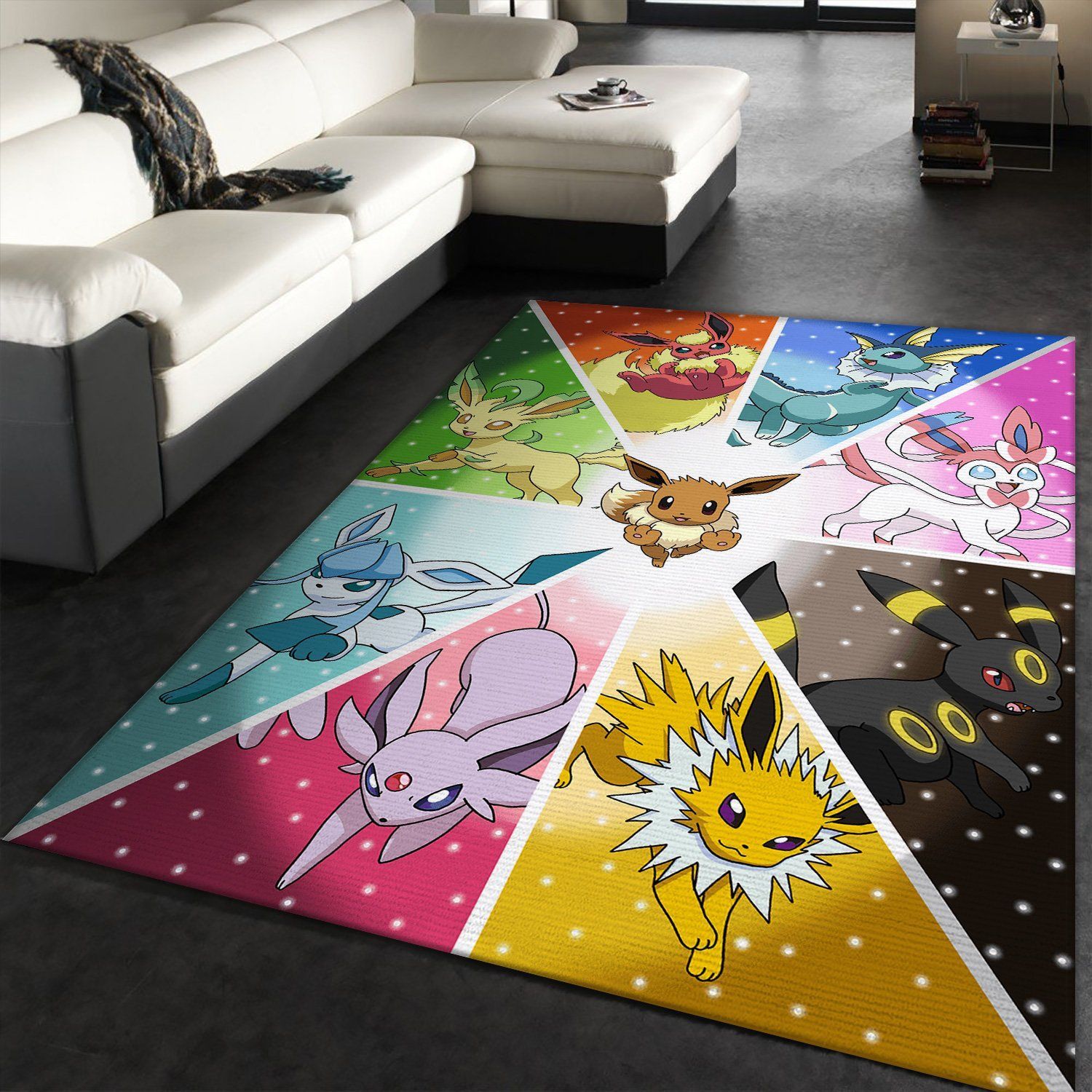 EEVEE POKEMON Area Rugs Anime Movies Living Room Carpet Local Brands Floor Decor The US Decor