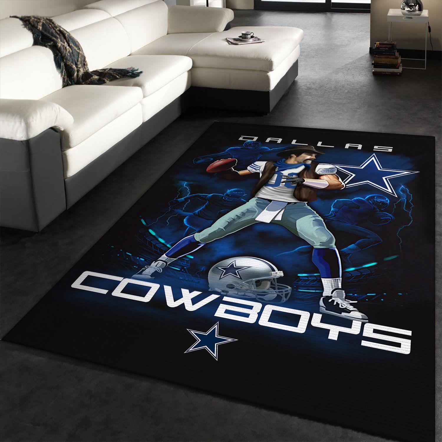 Dallas Cowboys Area Rug Christmas Rug B130806 Floor Decor The US Decor