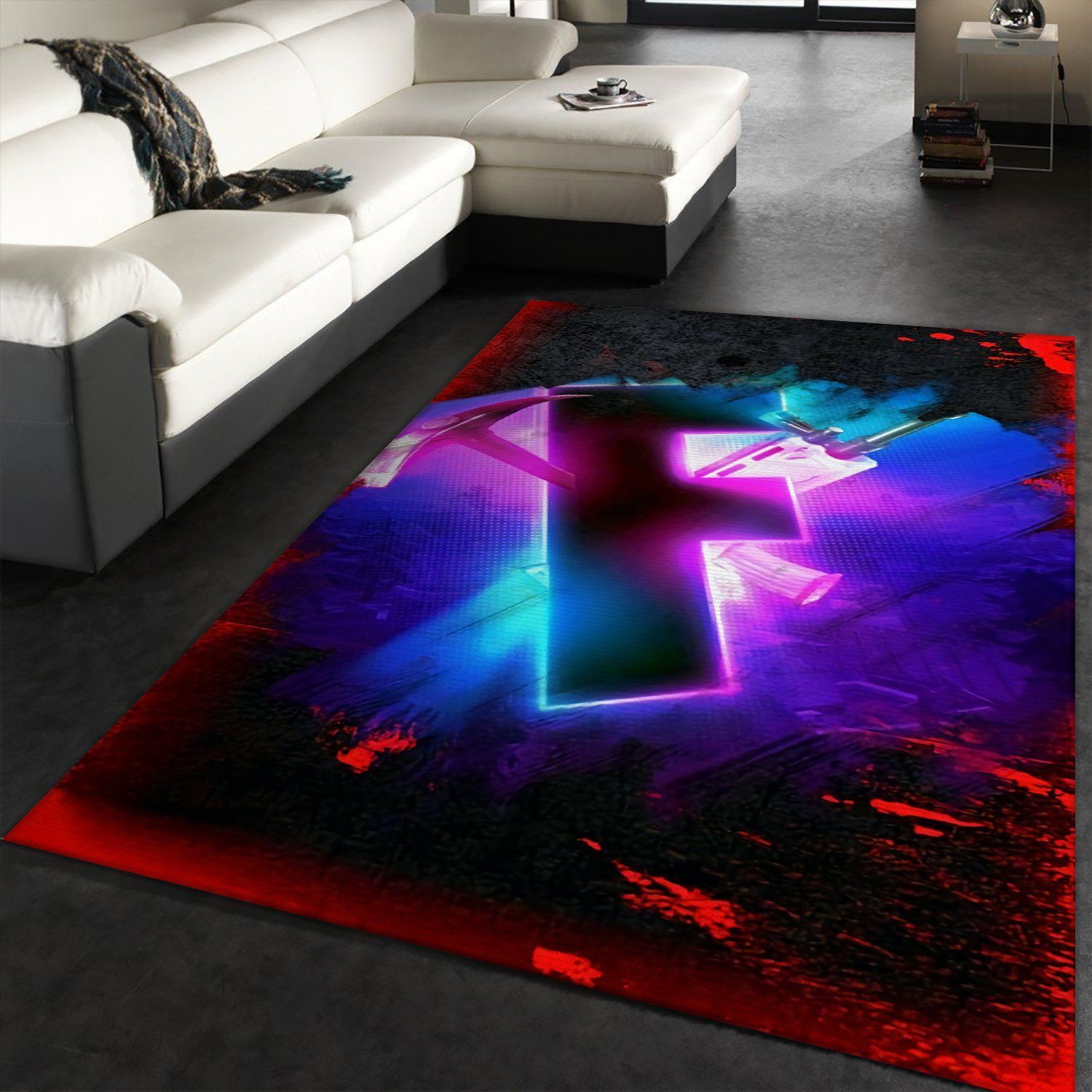 Fortnite Logo Gaming Area Rugs Living Room Carpet FN161238 Local Brands Floor Decor The US Decor