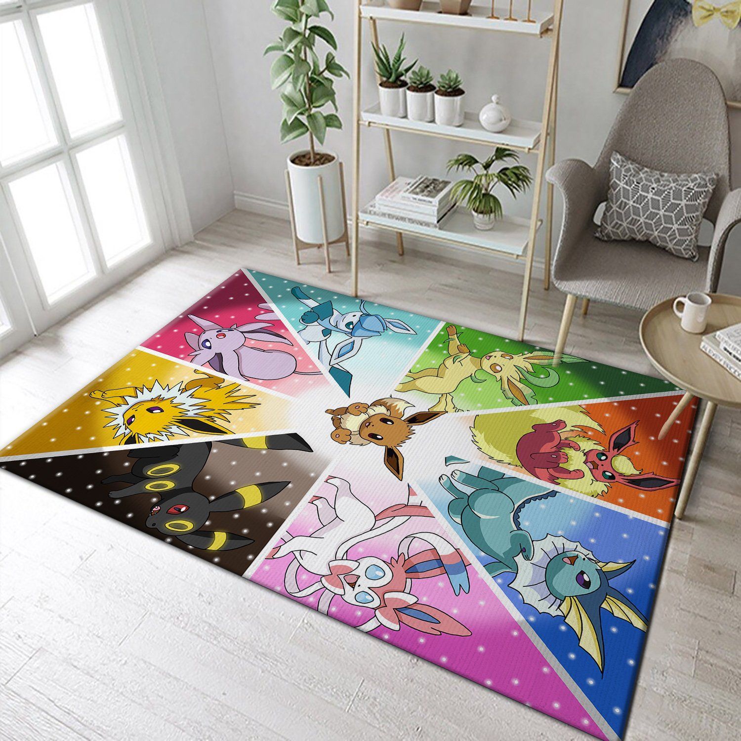 Eevee Pokemon Area Rug Geeky Carpet Floor Decor