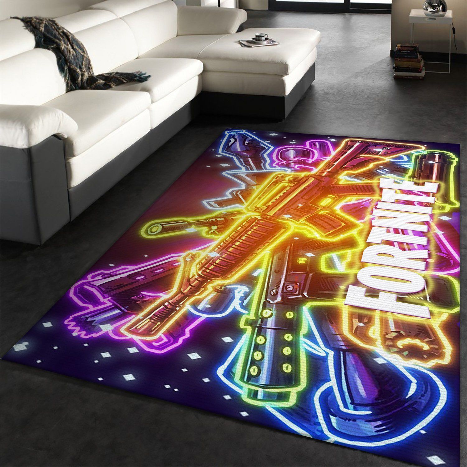 Game Play Fortnite Area Rug For Game Lover Home Decor HomeBeautyUS Rectangular Indoor Outdoor Area Carpet