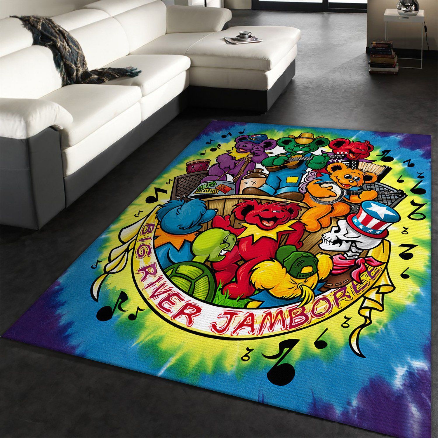 Grateful Dead Area Rug Music Floor Decor 1911017 Vintage Rug