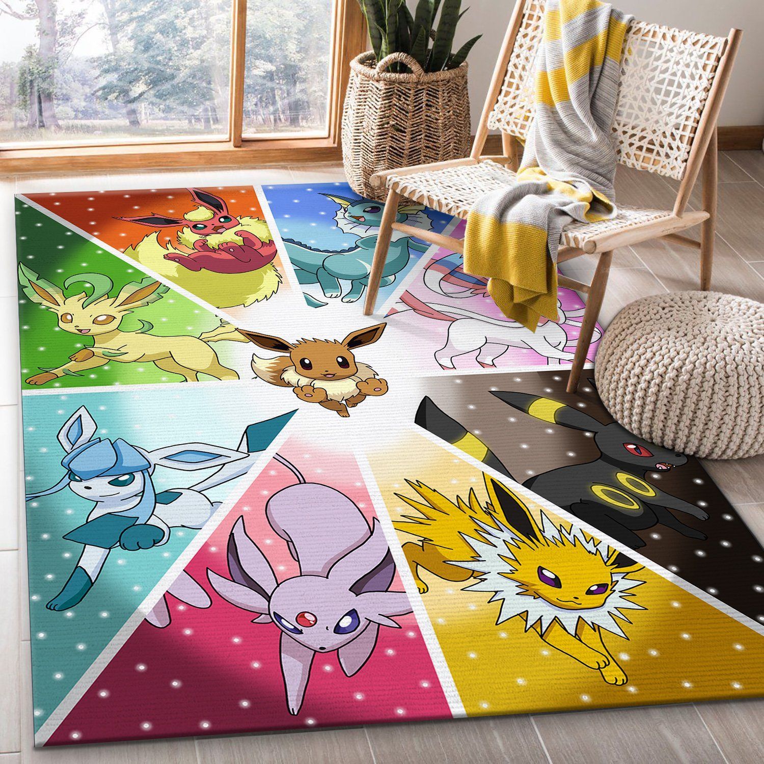 EEVEE POKEMON Area Rugs Anime Movies Living Room Carpet FN181228 Local Brands Floor Decor The US Decor